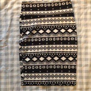 Aztec print skirt